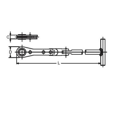 T型フレックスラチェットスパナ