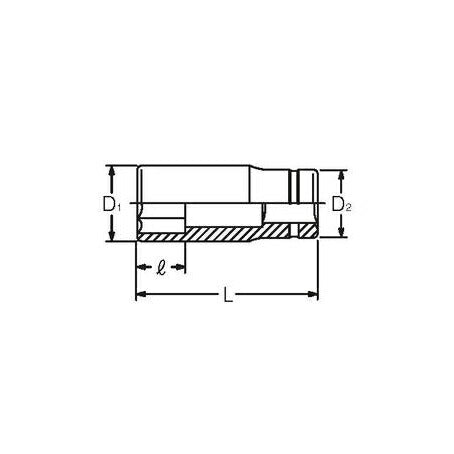 3/8sq パワーディープソケット