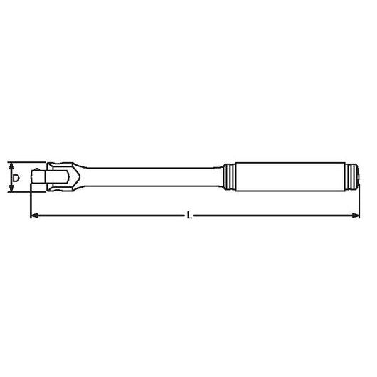 1/4sq スピンナハンドル (ローレット)