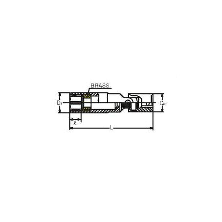 3/8sq ユニバーサルスパークプラグソケット (クリップ式) 18mm