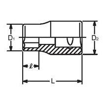 3/8sq 6角スタンダードソケット