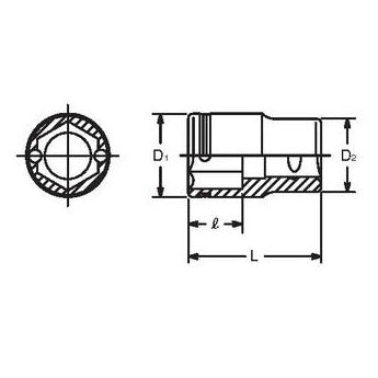 3/8sq ナットグリップソケット