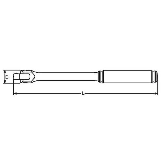 3/8sq スピンナハンドル (ローレット)