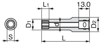 ディープソケット (12角)