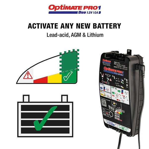 TecMATE（テックメイト）:New OptiMate PRO1 DUO TM-650【1～3