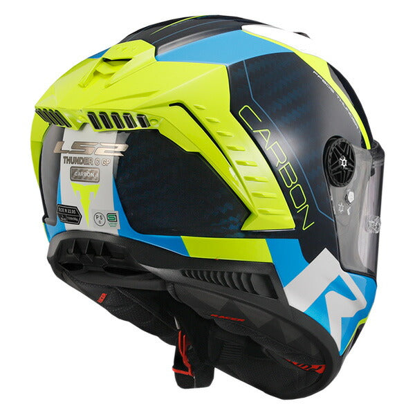 LS2 HELMETS:ヘルメット THUNDER C GP BLUE CARBON YELLOW Sサイズ