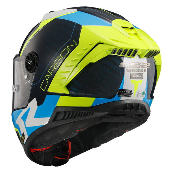 ヘルメット THUNDER C GP BLUE CARBON YELLOW XLサイズ