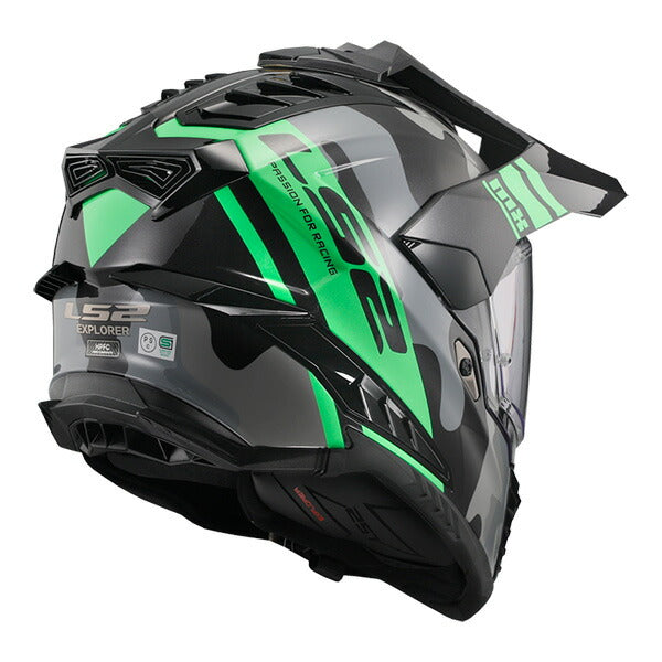 ヘルメット EXPLORER F CAMO TITANIUM GREEN XLサイズ