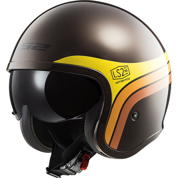 ヘルメット SPITFIRE BROWN ORANGE YELLOW Sサイズ