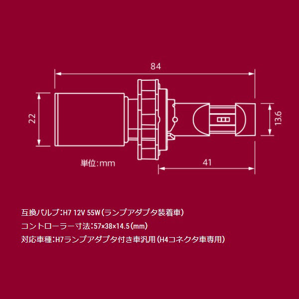 LED RIBBON Revoシリーズ LEDヘッドライトKIT H7-type1 6500K