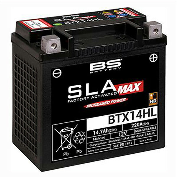 BSバッテリー BTX14HL SLA-Max(液入充電済) 