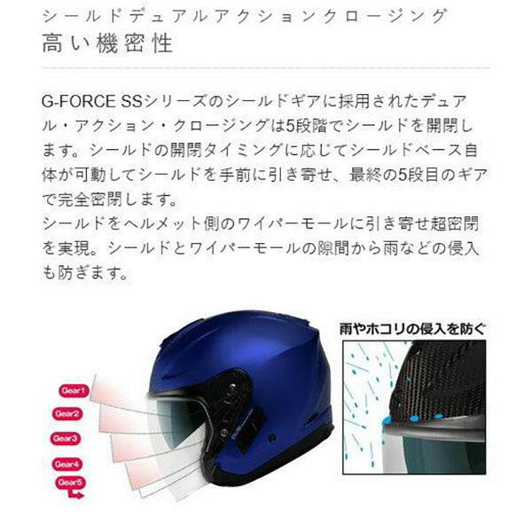 G-FORCE SS FULLFACE MONSTER 02.ブラック×レッド  L