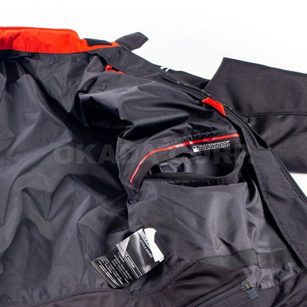 T-SP S WATERPROOF JACKET ASIA 1030 BLACK RED FLUO L