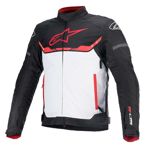 T-SP S WATERPROOF JACKET ASIA 1304 BLACK WHITE BRIGHT RED L