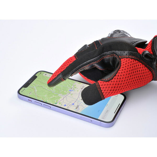 DG-003 カーボンメッシュグローブ レッド