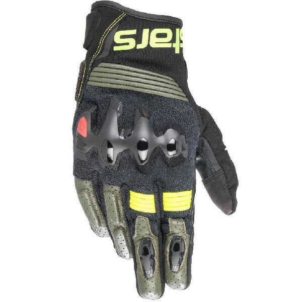 HALO LEATHER GLOVES  6085 FOREST BLK YEFL  S