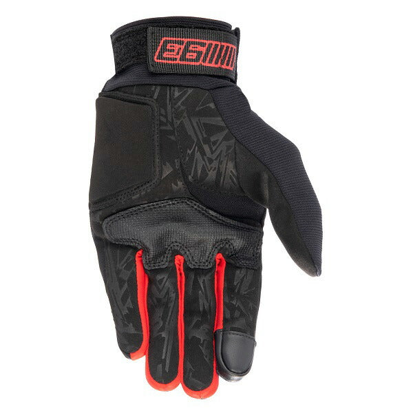 ARAGON GLOVE  1205 BLACK TAR GRAY BRIGHT RED  XL