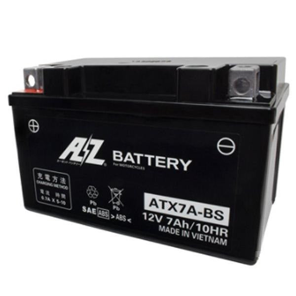 ATX7A-BS モーターサイクル用　鉛バッテリー　液入り充電済み