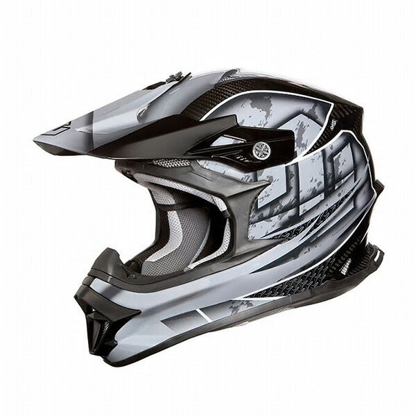 ZEALOT ﾍﾙﾒｯﾄ MadJumper2 CARBON HYBRID STD GRAPHIC GRAY METALLIC #XXL