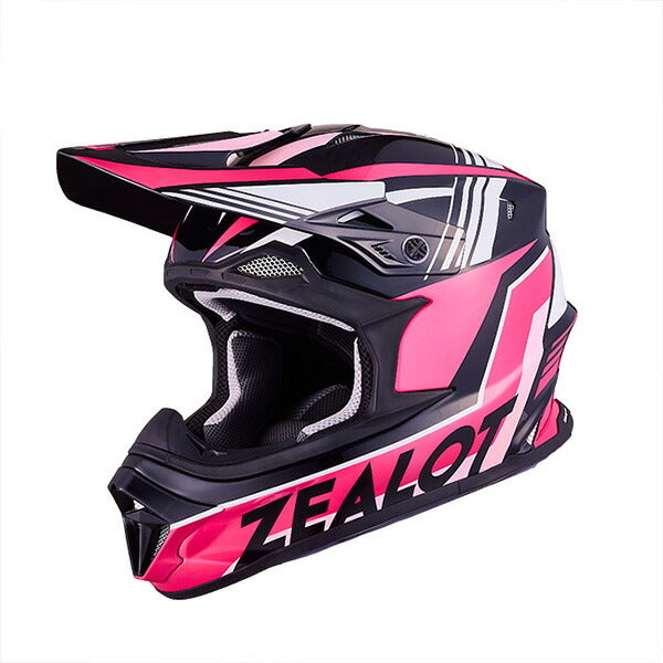 ZEALOT ﾍﾙﾒｯﾄ MadJumper2 GRAPHIC PINK/BLACK #L