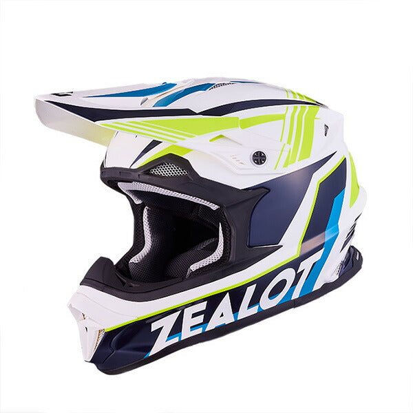 ZEALOT ﾍﾙﾒｯﾄ MadJumper2 GRAPHIC BLUE/YELLOW #XL