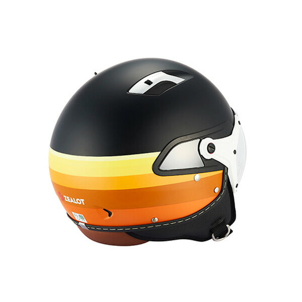 ZEALOT ﾍﾙﾒｯﾄ JillRide2 InnerShield Jet MATT BLACK/YELLOW #M